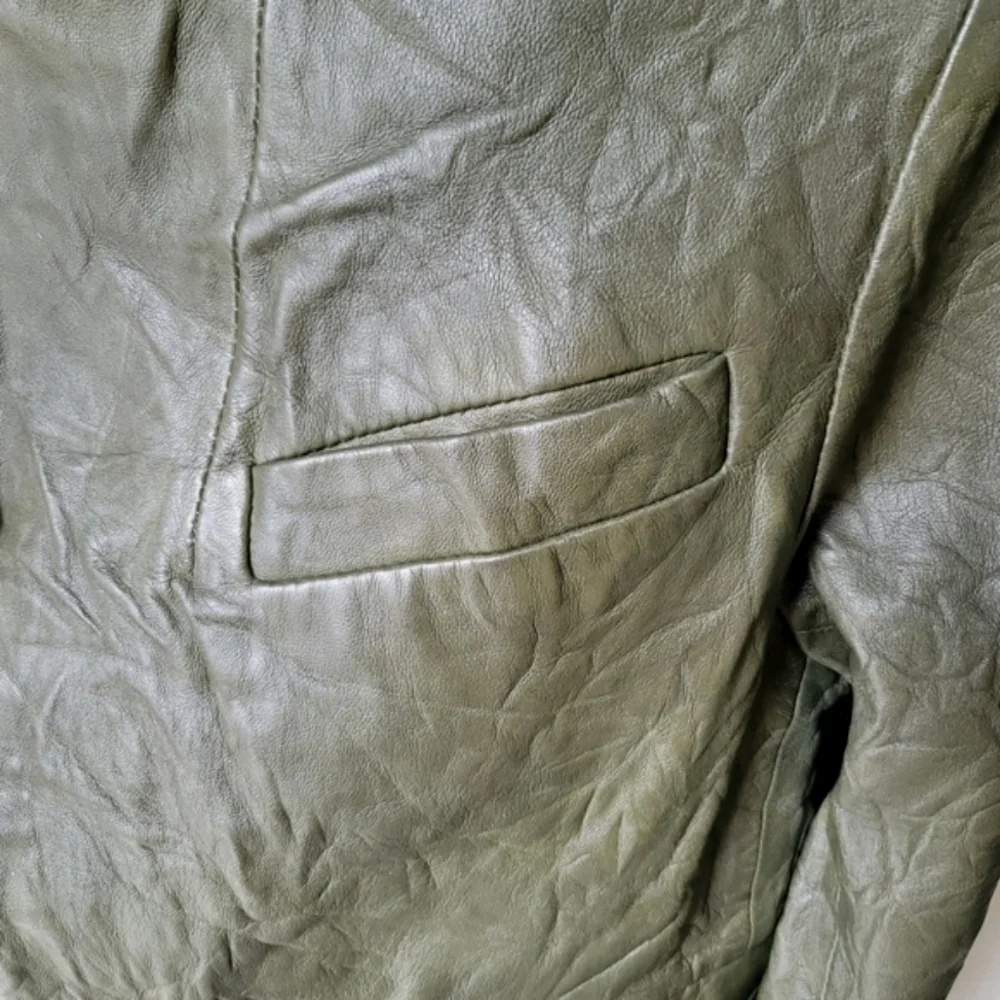 Zadig & Voltaire Olive Leather Jacket - Picture 5 of 14